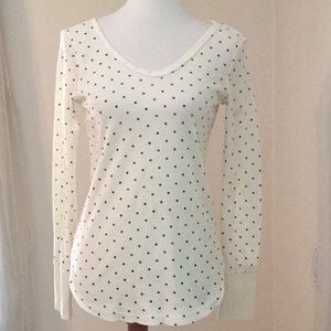 We The Free thermal looking shirt, round neck, back seam, long sleeves, Medium